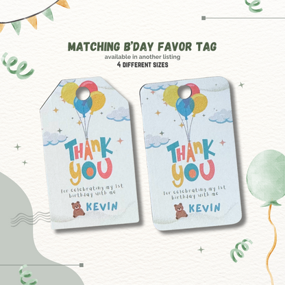 Custom Party Invitation - Balloon theme (Digital Download)